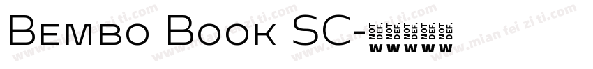 Bembo Book SC字体转换